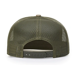 Customized Plain Color 7 Panel Snapback Trucker Hats With Sweatband