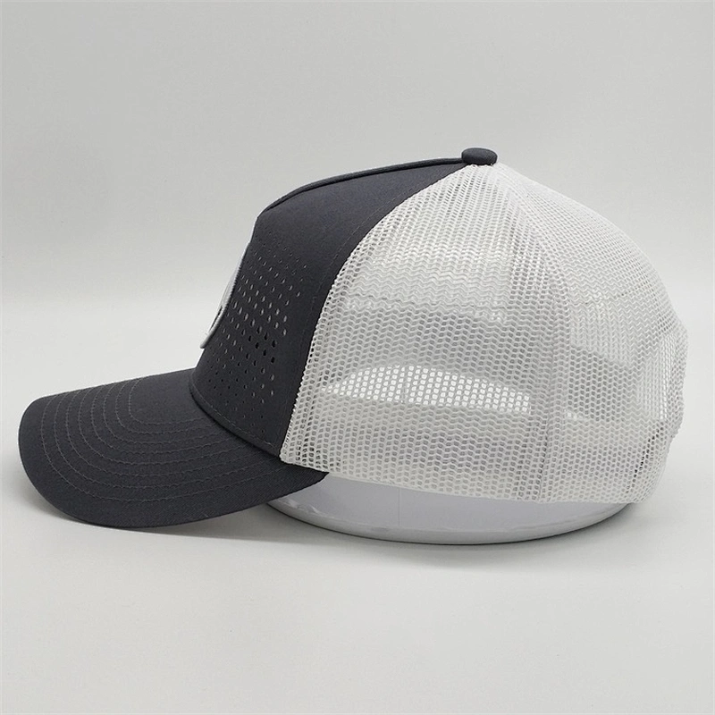 Oem Newest Model Mesh Truck Cap,Custom Your Brand Trucker Caps,Gray Woven Patch 5 Panel Trucker Hats