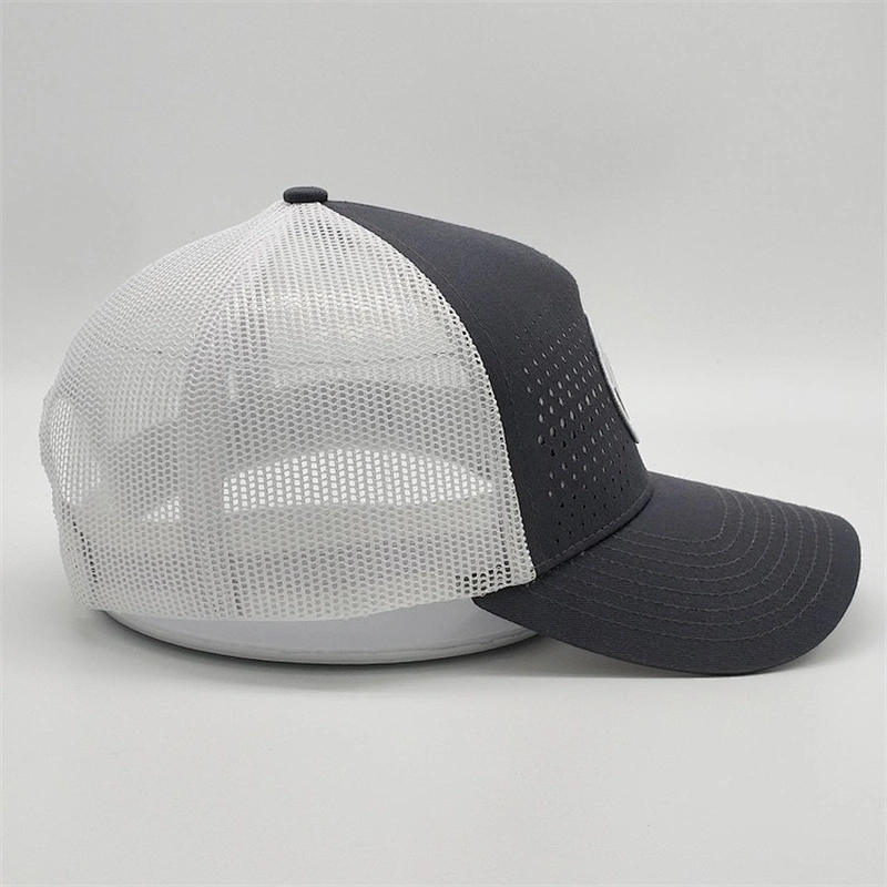 Oem Newest Model Mesh Truck Cap,Custom Your Brand Trucker Caps,Gray Woven Patch 5 Panel Trucker Hats