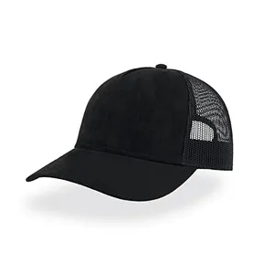 China Supplier Custom 6 Panel  Blank Suede Trucker Cap, Colorful Fashion Mesh Trucker Cap , Plain Adjustable Trucker Hat