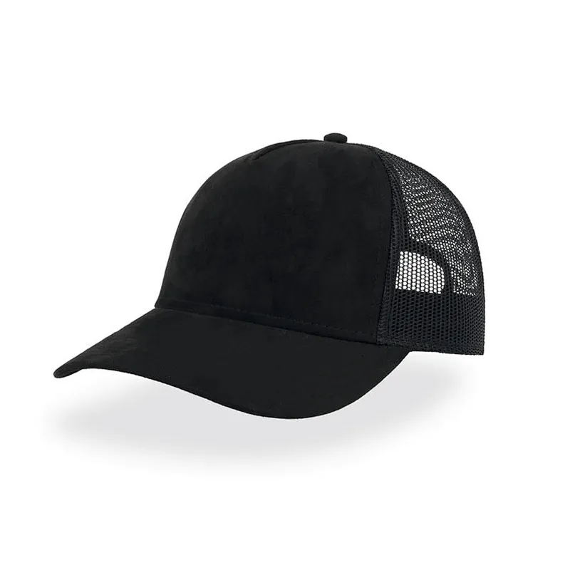 China Supplier Custom 6 Panel  Blank Suede Trucker Cap, Colorful Fashion Mesh Trucker Cap , Plain Adjustable Trucker Hat