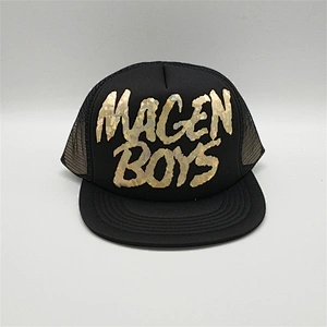 Custom Printed 6 Panel Mesh Snap Back Flat Brim Trucker Hats