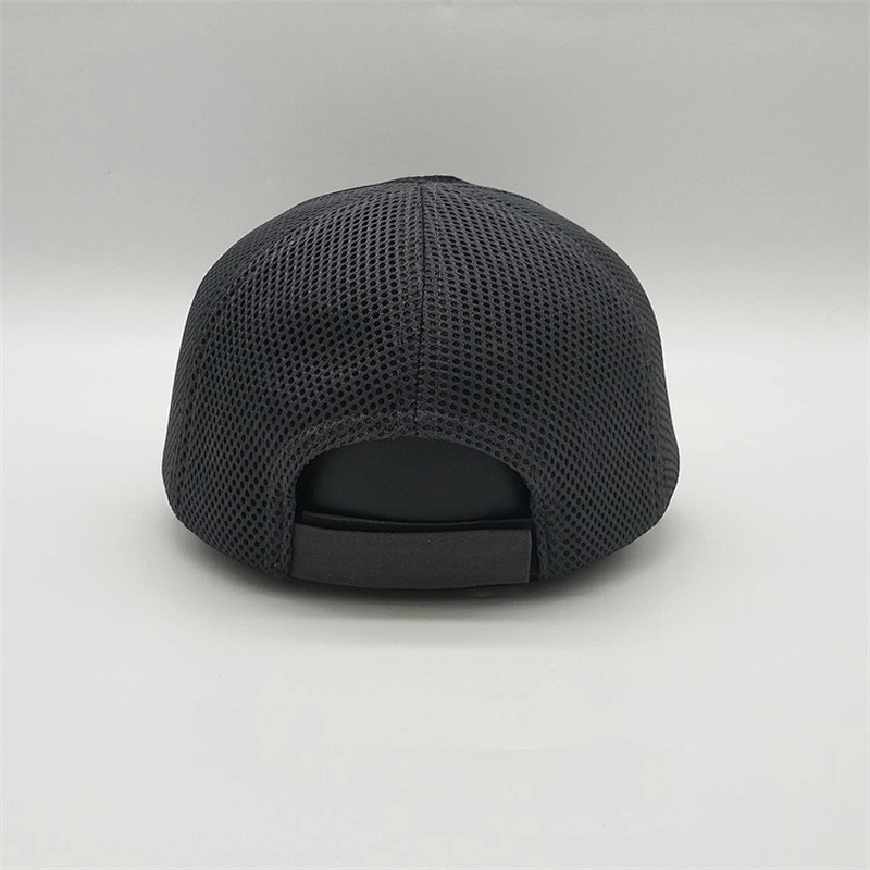 Custom Logo Mesh Trucker Hat,Adjustable Mesh Black Trucker Cap,Grey Embroidery Logo Tactical Cap