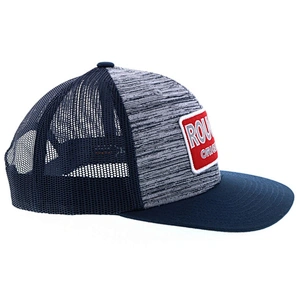 Hot Selling Gray Heather Navy Mesh Hat,Custom Embroidery Patch Logo Trucker Caps,6 Panel Trucker Snapback Hats