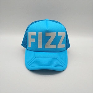 Wholesale Custom Made Types Snap Back Flat Brim Printing Half Mesh Trucker Hats Cap For Man