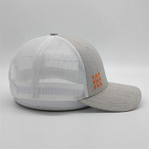 Personalized  Embroidery 6 Panel Two Tone Fitted Hat Custom Logo Baseball Mesh Trucker Sports Caps