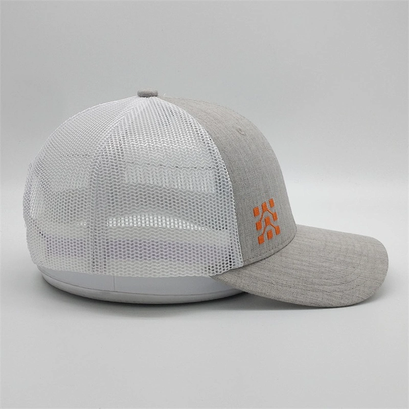 Personalized  Embroidery 6 Panel Two Tone Fitted Hat Custom Logo Baseball Mesh Trucker Sports Caps