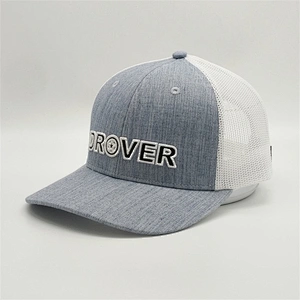 Top Quality Low Price Trucker Caps,Customized Your Own PVC White Mesh Caps,Heather Gray Embroidery Trucker Hats
