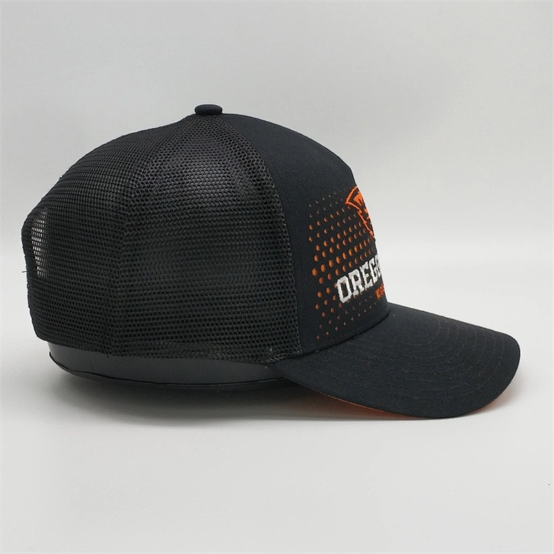 Most Popular Customised Chino Twill 5 Panel Orange Embroidery Logo Design Snapback Hat Trucker Caps With Own Logo