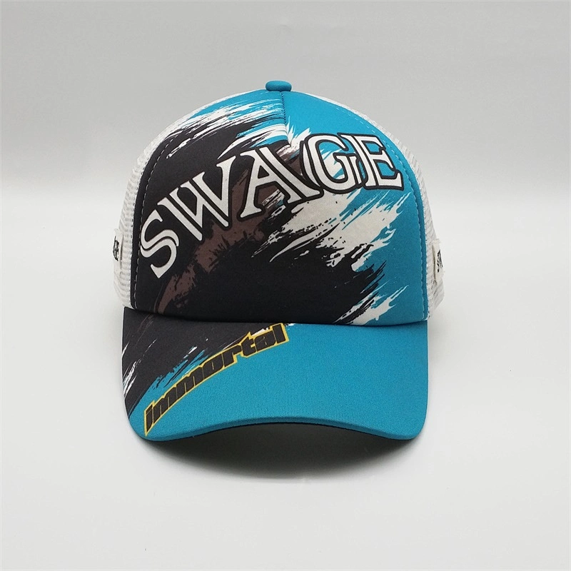 New Style Custom Printing Trucker Hip Hop Hats Caps,Cotton Mesh Material Trucker Caps  Logo,Women Flat Bill Baseball Polyester