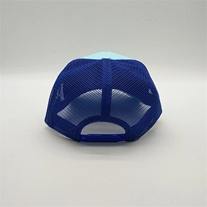 Customized Mesh Design 5 Panel Trucker Hats With Embroidery Patch