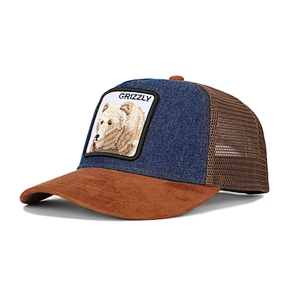 Wholesale Custom Animal Hat Embroidery Patch Trucker Cap