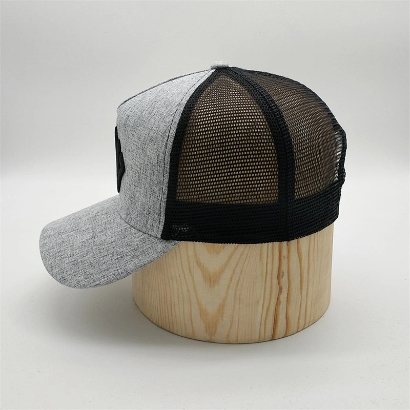 China Factory Custom 5 Panel 100% Polyester 3D Embroidery Mesh Truker Caps Hat