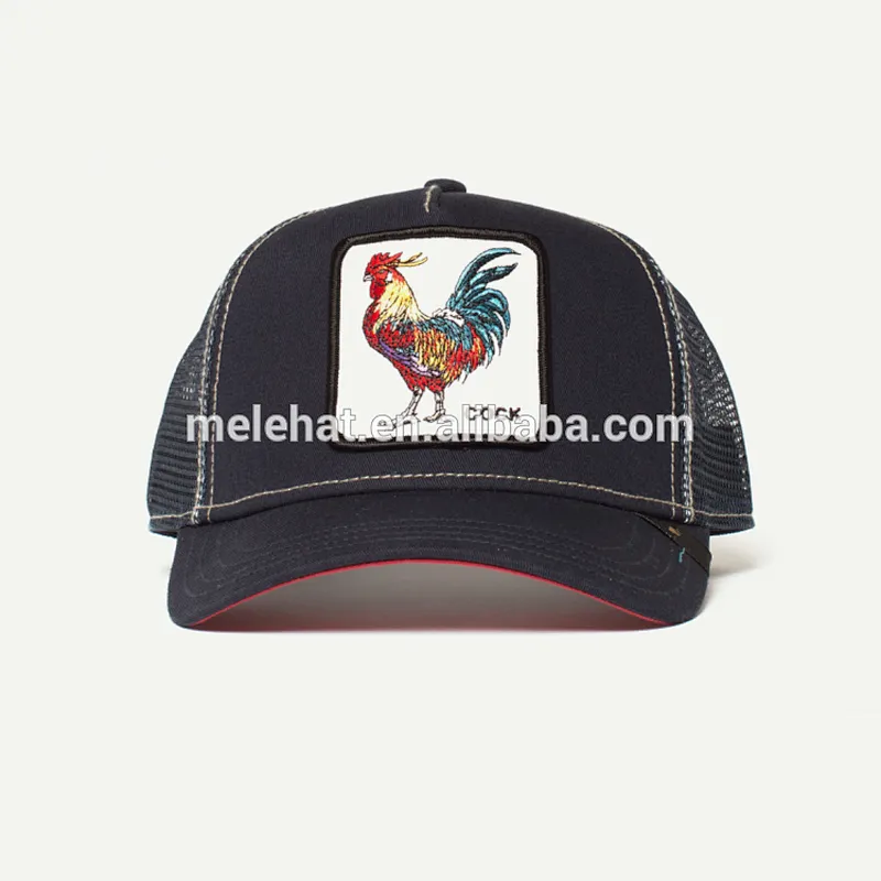 Custom Meidiney 5 Panel Embroidery Patch Logo Mesh Trucker Cap
