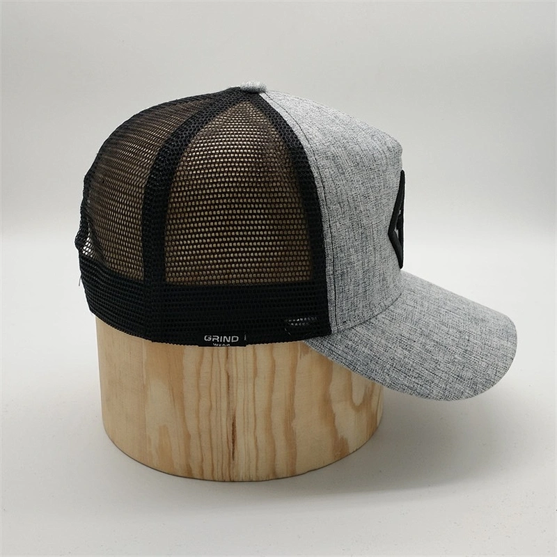 China Factory Custom 5 Panel 100% Polyester 3D Embroidery Mesh Truker Caps Hat