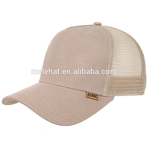 Wholesale Custom Meidiney 5 Panel Blank Curved Brim Mesh Truker Cap Hats