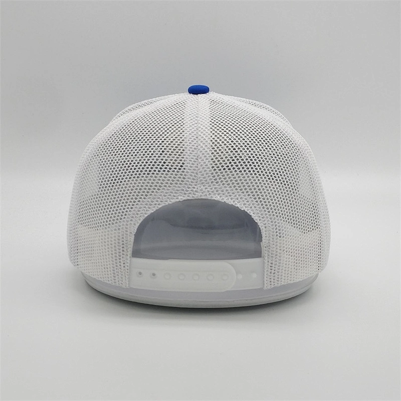 Customized Sublimation Embroidery Patch Silk Printing Royal Blue Hats Trucker Caps