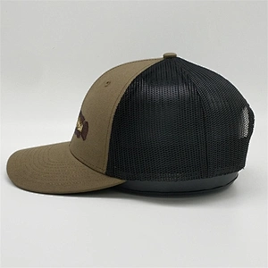 China Wholesale Curve Brim Yupoong Trucker Caps Olive Green Trucker Hats With Embroider Logo