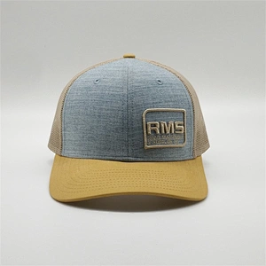 Custom High Quality 3D Embroidery Cotton 6 Panel Pre-curved mesh Trucker Hats