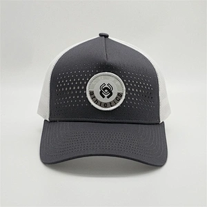 Oem Newest Model Mesh Truck Cap,Custom Your Brand Trucker Caps,Gray Woven Patch 5 Panel Trucker Hats