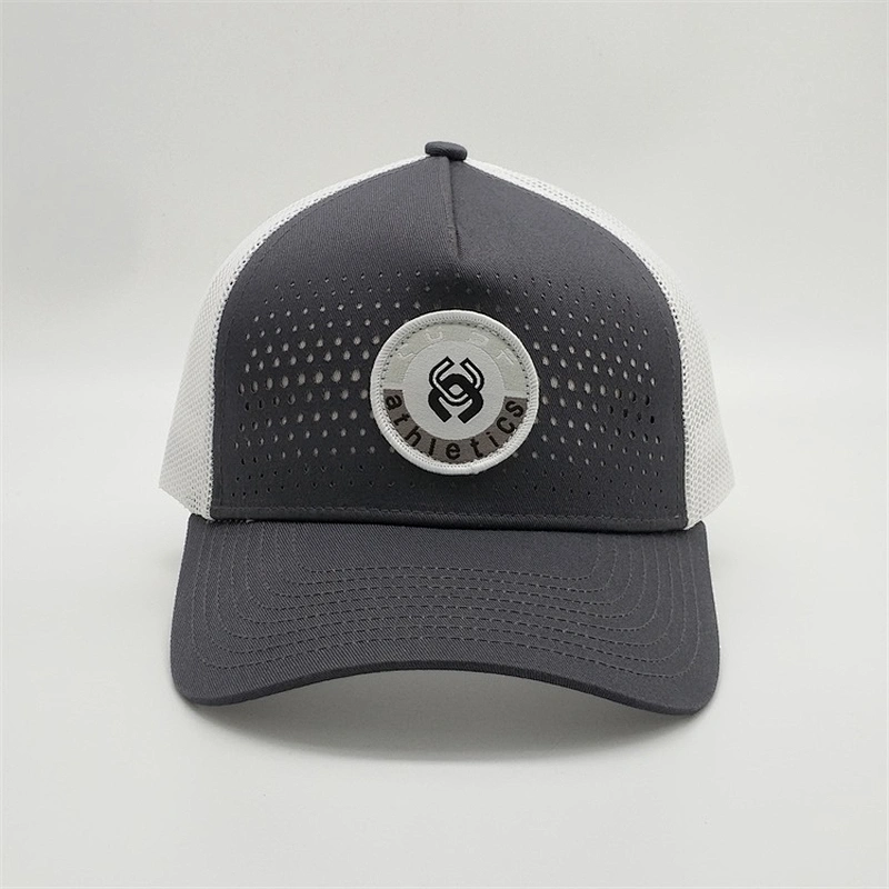 Oem Newest Model Mesh Truck Cap,Custom Your Brand Trucker Caps,Gray Woven Patch 5 Panel Trucker Hats