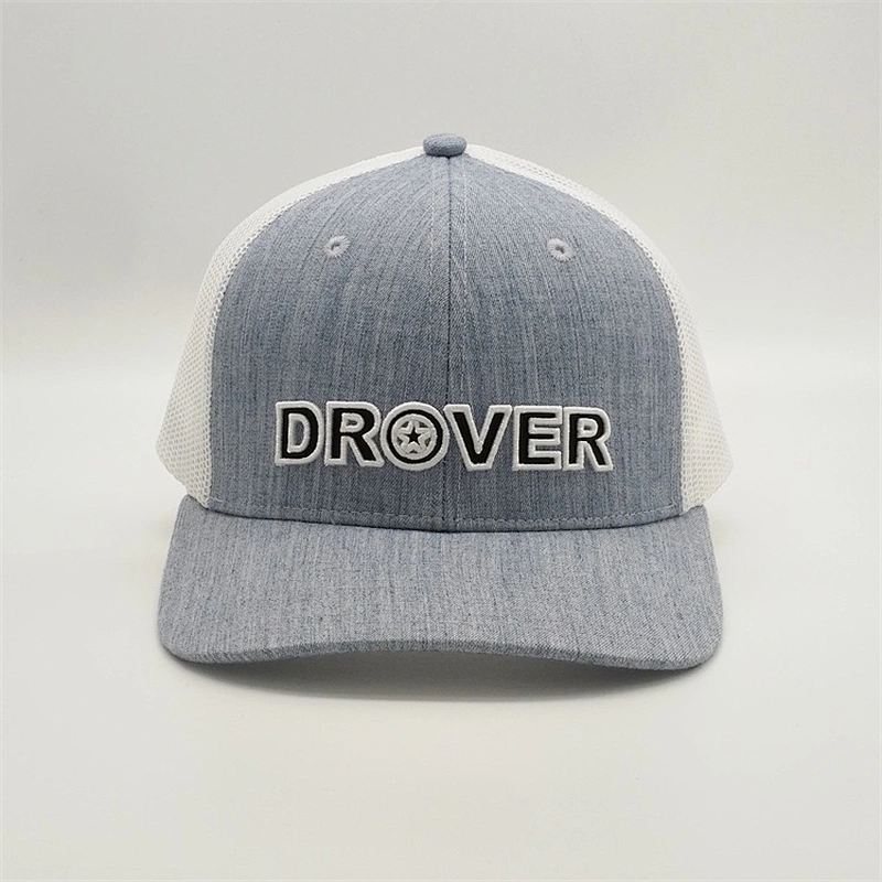 Fashional Design Rubber Patch Sun Hats,Hemp Light Bule Trucker Caps,Custom 3d Outline Embroidery Trucker Hats