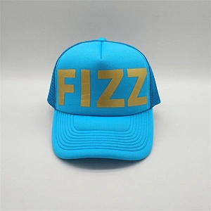 Custom 5-Panel 100 Polyester Cheap Simple Printed Trucker Caps With Custom Printing
