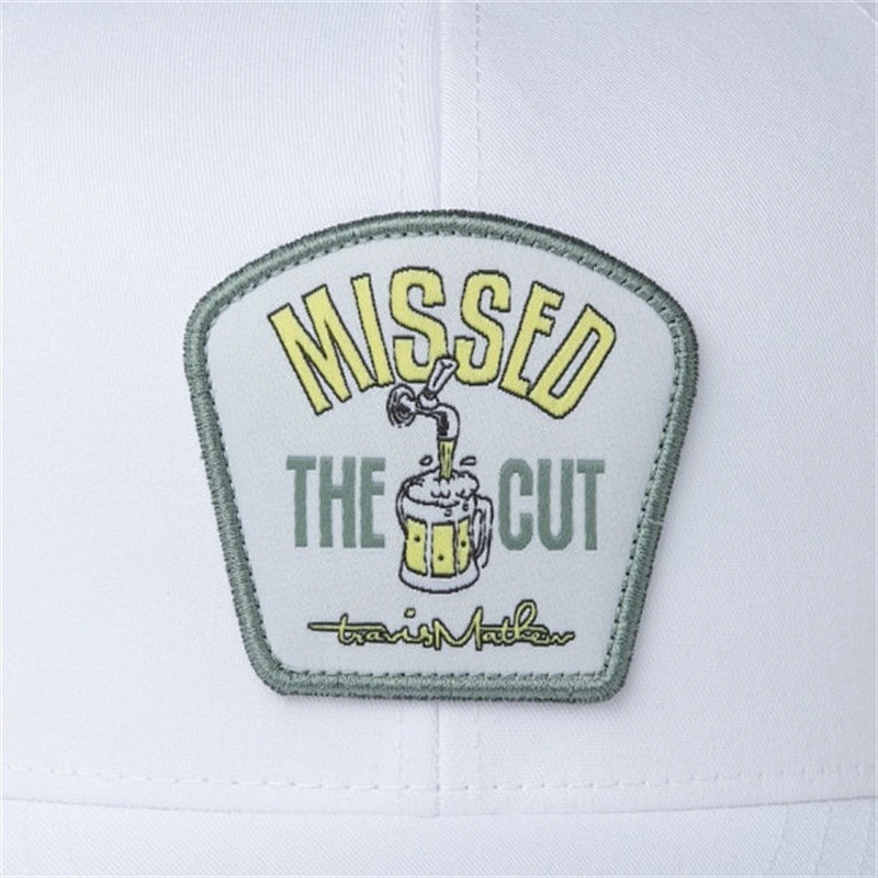 Promotional Custom White 6 Panel Cheap Mesh Trucker Cap Hat,Plain Embroidery Patch Trucker Logo Cap,Custom White Caps
