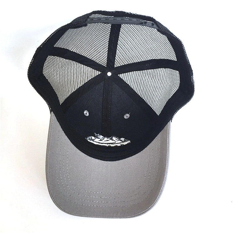 OEM Custom Meidiney 6 Panel Embroidered Canvas Snapback Trucker Hat Caps