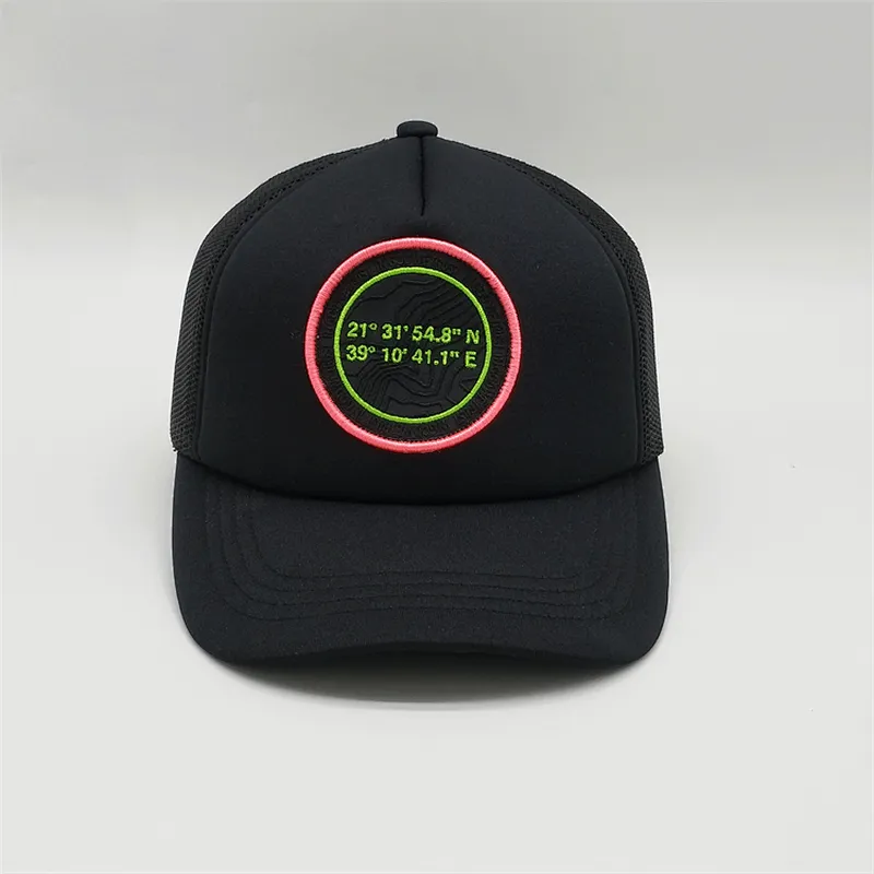 Wholesale Customized 5 Panel Foam Mesh Trucker Caps,  Sublimated Flat Brim Foam Trucker Hats, 3d Embroidery Trucker Hats