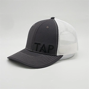 custom plain embroidered trucker cap,mesh curved bill trucker hat plastic snapback ,black men sports trucker hats