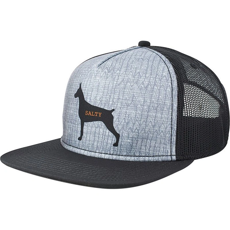 Well Designed Cheap Wholesale 5 Panel Multi Color Printed Flat Brim Printing  Snapback Truck Hat Cap