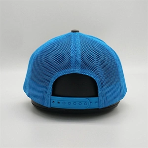 Best Quality Personality Trucker Hats,Custom 3d Logo Embroidery Caps,Dark Gray Blue Trucker Caps