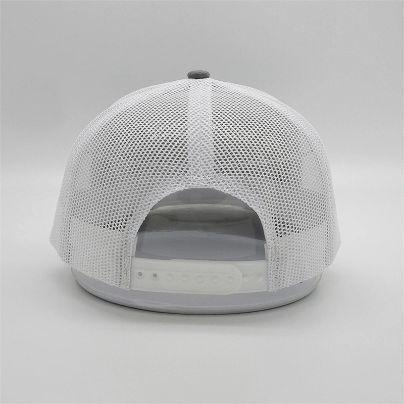 2019 Cheap Custom High Quality Embroidered Logo Heather Grey Mesh Adjustable Trucker Caps Hats