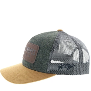 Best  Contrast Color Trucker Hat,Quilted Pre Curved Brim Trucker 6 Panel Cheap Mesh Cap, Embroidery Leather Patch Design