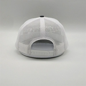 Customised Unisex White Mesh 3d Embroidery Curved Bill Embroidered Character Snapback Trucker Caps With Embroider