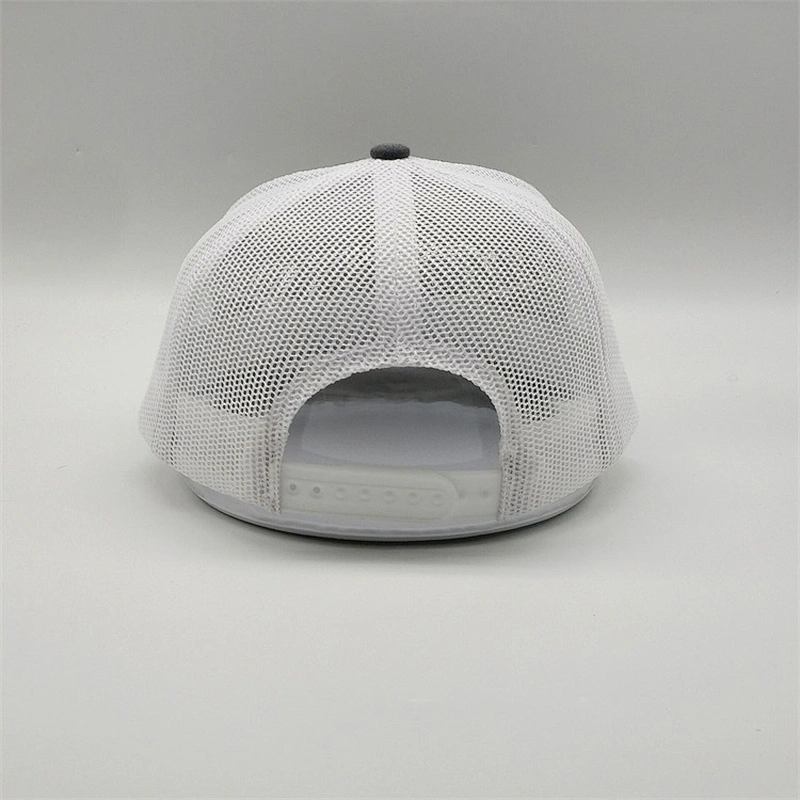 Customised Unisex White Mesh 3d Embroidery Curved Bill Embroidered Character Snapback Trucker Caps With Embroider