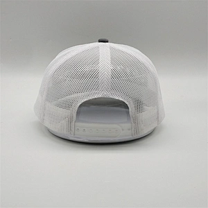 Wholesale Cheap Dry Fit Running Sport Trucker Hats,Plastic Snap Back Trucker Caps ,Gray Embroidery Custom Curve Bill Mesh Hats