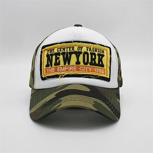 Well Designed Foam 5 Panel Mesh Sponge Embroidery Patch Distressed Worn Out Monogrammed Camo Cap Trucker Hat Cap