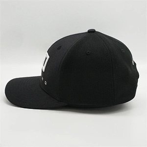Factory Customized 3d Embroidery Logo Cap,Men Woven Label Snapback Caps,Black Sport Soft Mesh Trucker Hat