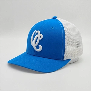 Wholesale Classic Custom 6 Panel Made Gold 3D Animal Patch Embroidered Yellow Mesh Trucker Hat Snapback Caps