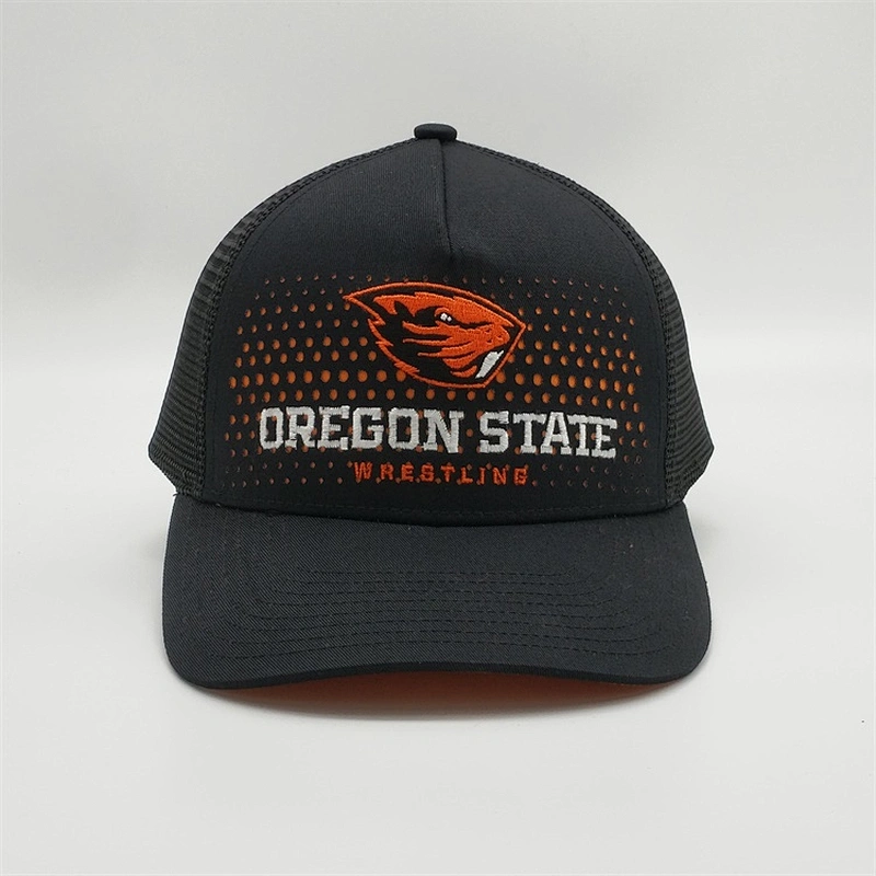 Most Popular Customised Chino Twill 5 Panel Orange Embroidery Logo Design Snapback Hat Trucker Caps With Own Logo