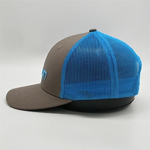 Best Quality Personality Trucker Hats,Custom 3d Logo Embroidery Caps,Dark Gray Blue Trucker Caps