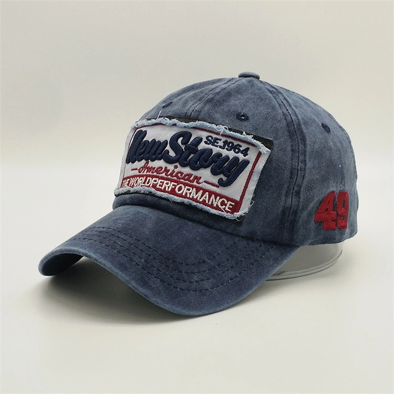 2019 High Quality New Customized Black Cotton Sports White Mesh Baseball Cap Trucker Hats With Woven Patch