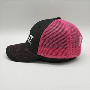 Customize Plain Embroidered Pink Trucker Hats,Wholesale One Size Fits All Cap,Personalized Promotion Hip Hop Mesh Trucker Caps