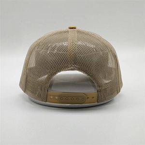 Custom High Quality 3D Embroidery Cotton 6 Panel Pre-curved mesh Trucker Hats