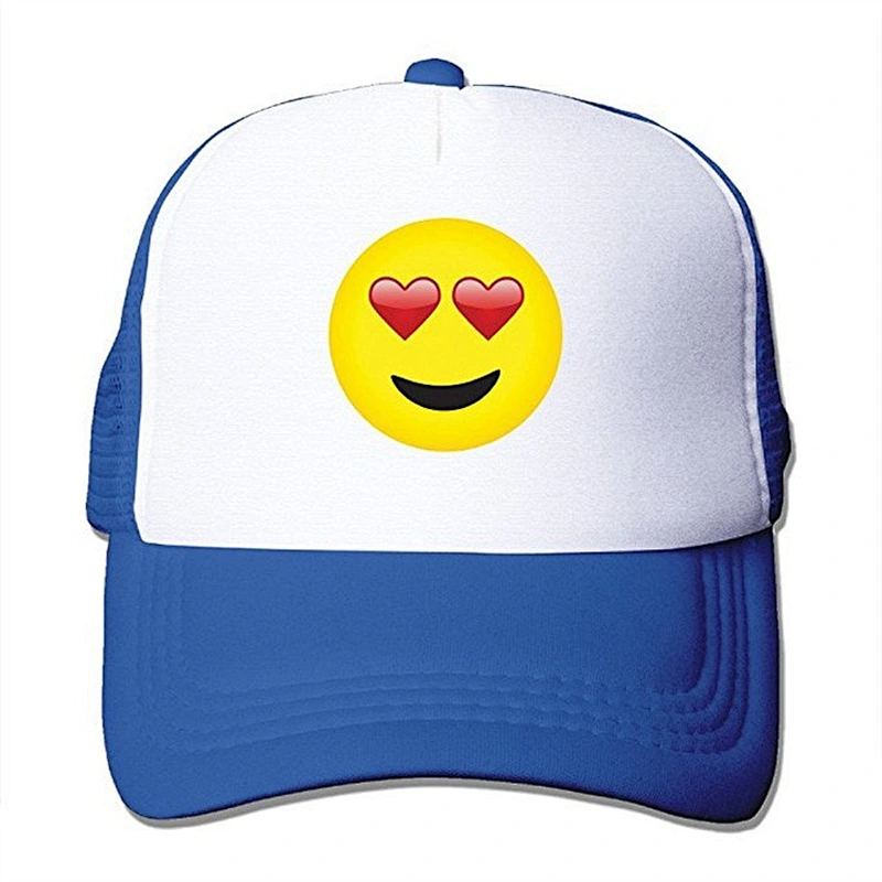 High Quality Custom Meidiney Colorful Printing Logo DIY Design Emoji Foam Mesh Trucker Hats