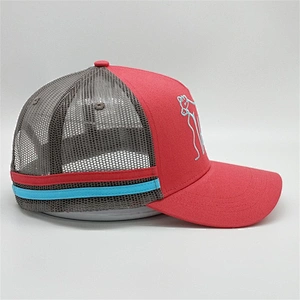 Wholesale Multi-color Custom 5 Panel Mesh Embroidery Logo Trucker Hat Caps With Logo
