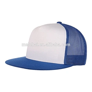 Guangzhou Factory Custom Meidiney Plain Foam Front Mesh Back Twotone Trucker Hat Caps