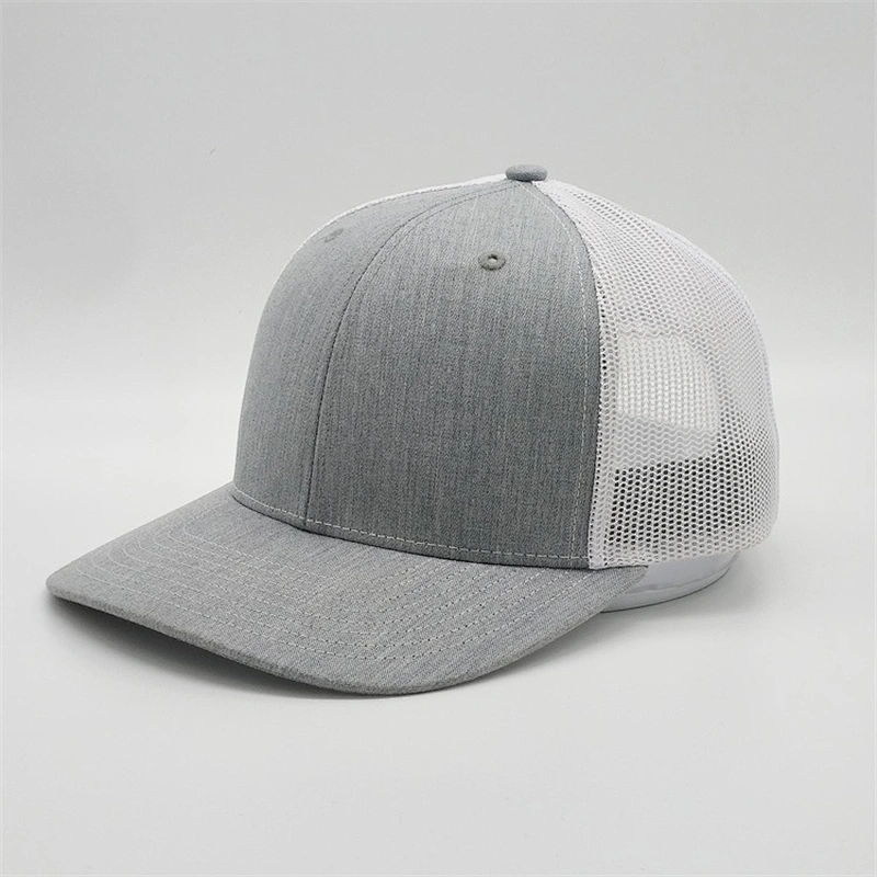 Customised Heather Grey Blank Trucker Hat,Plain White Mesh Snap Back Hat,Youth Yupoong Trucker Caps